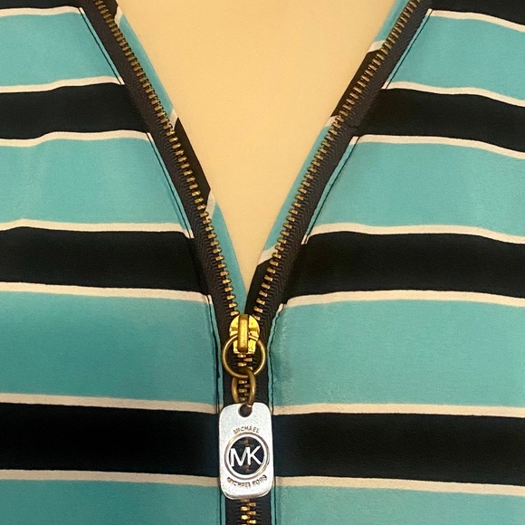 Michael Kors Blue Striped Top - Picture 4 of 5